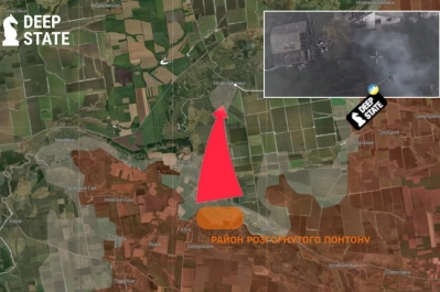 Росіяни навели понтон і зайшли в Новопавлівку: техніка розосереджена по селу – DeepState