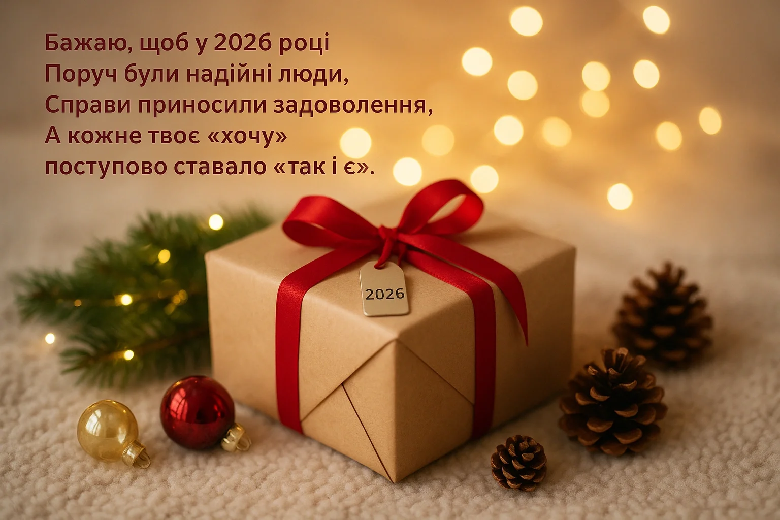 Привітання з новим роком 2026