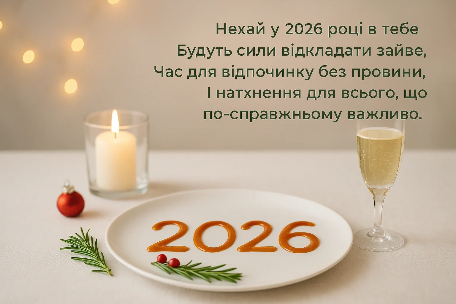 Привітання з новим роком 2026
