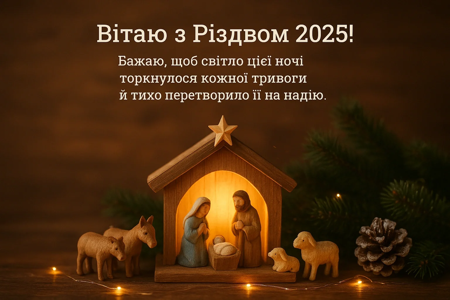 Привітання з Різдвом 2025: теплі й щирі побажання для всіх