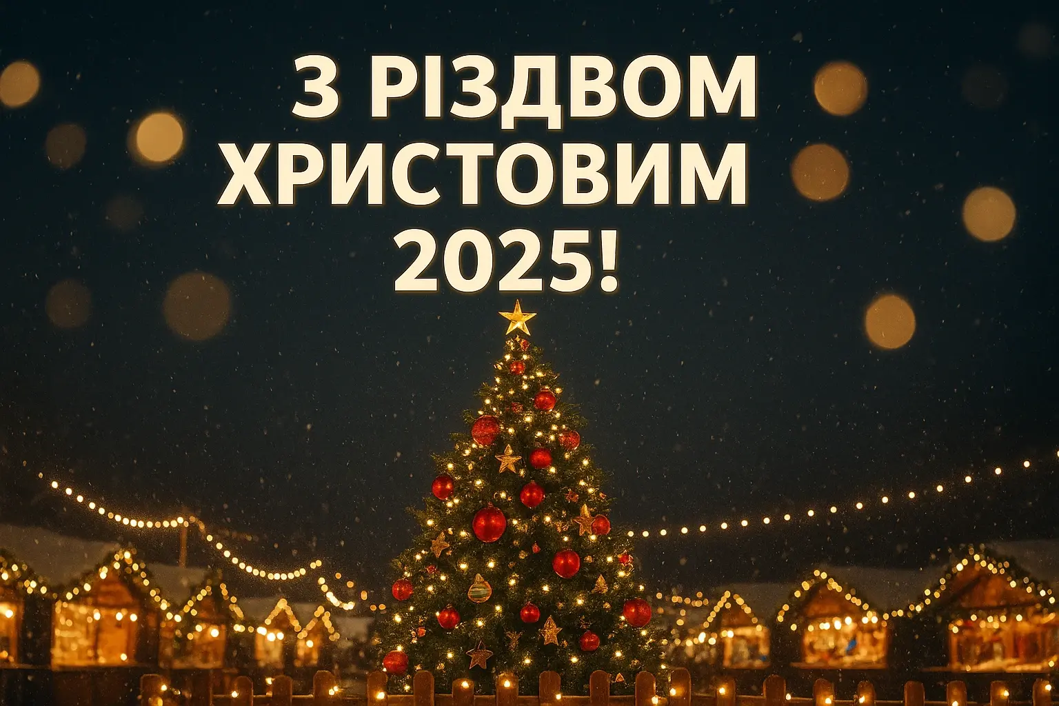 Привітання з Різдвом 2025: теплі й щирі побажання для всіх