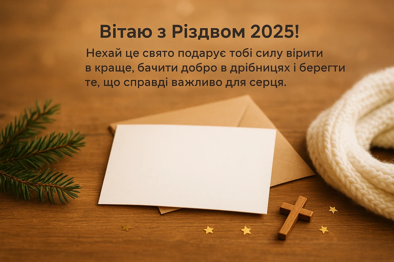Привітання з Різдвом 2025: теплі й щирі побажання для всіх