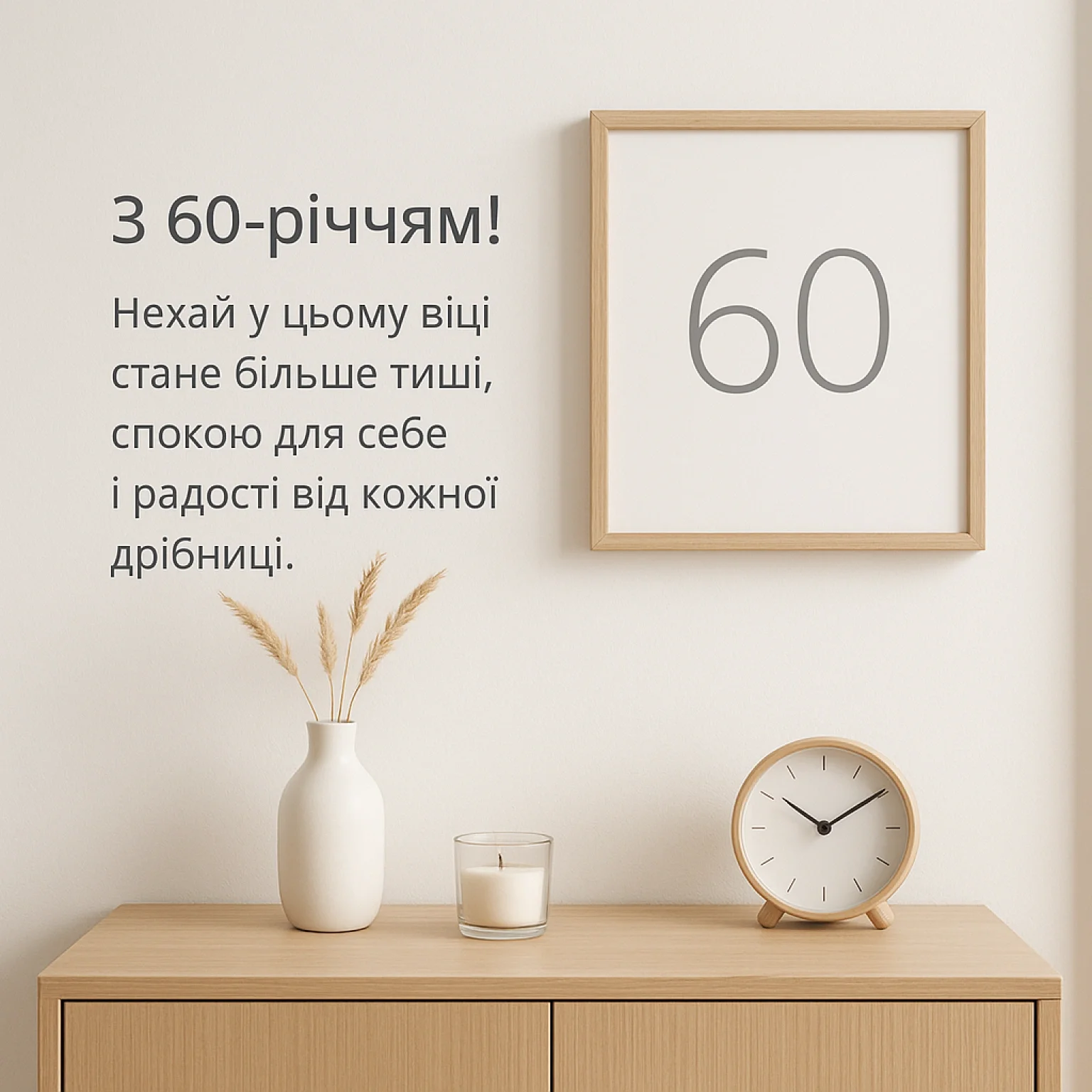Вітання з 60-річним ювілеєм у картинках