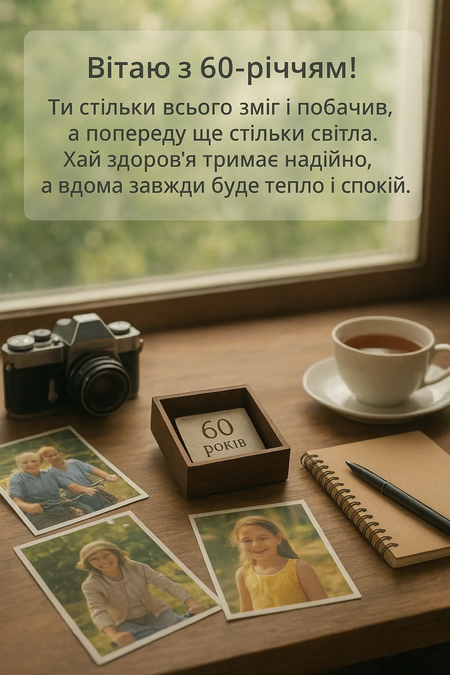 Вітання з 60-річним ювілеєм у картинках