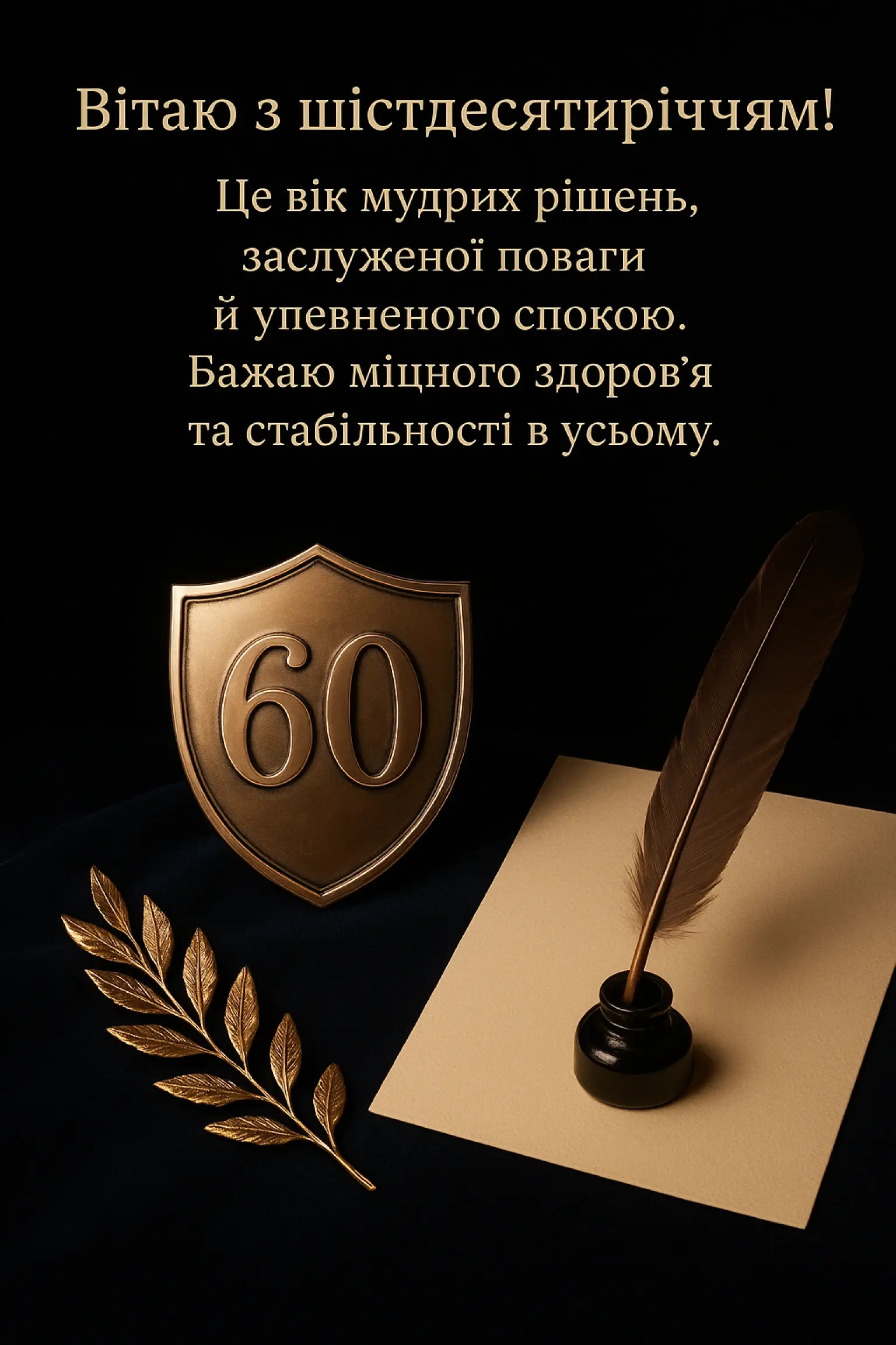 Вітання з 60-річним ювілеєм у картинках