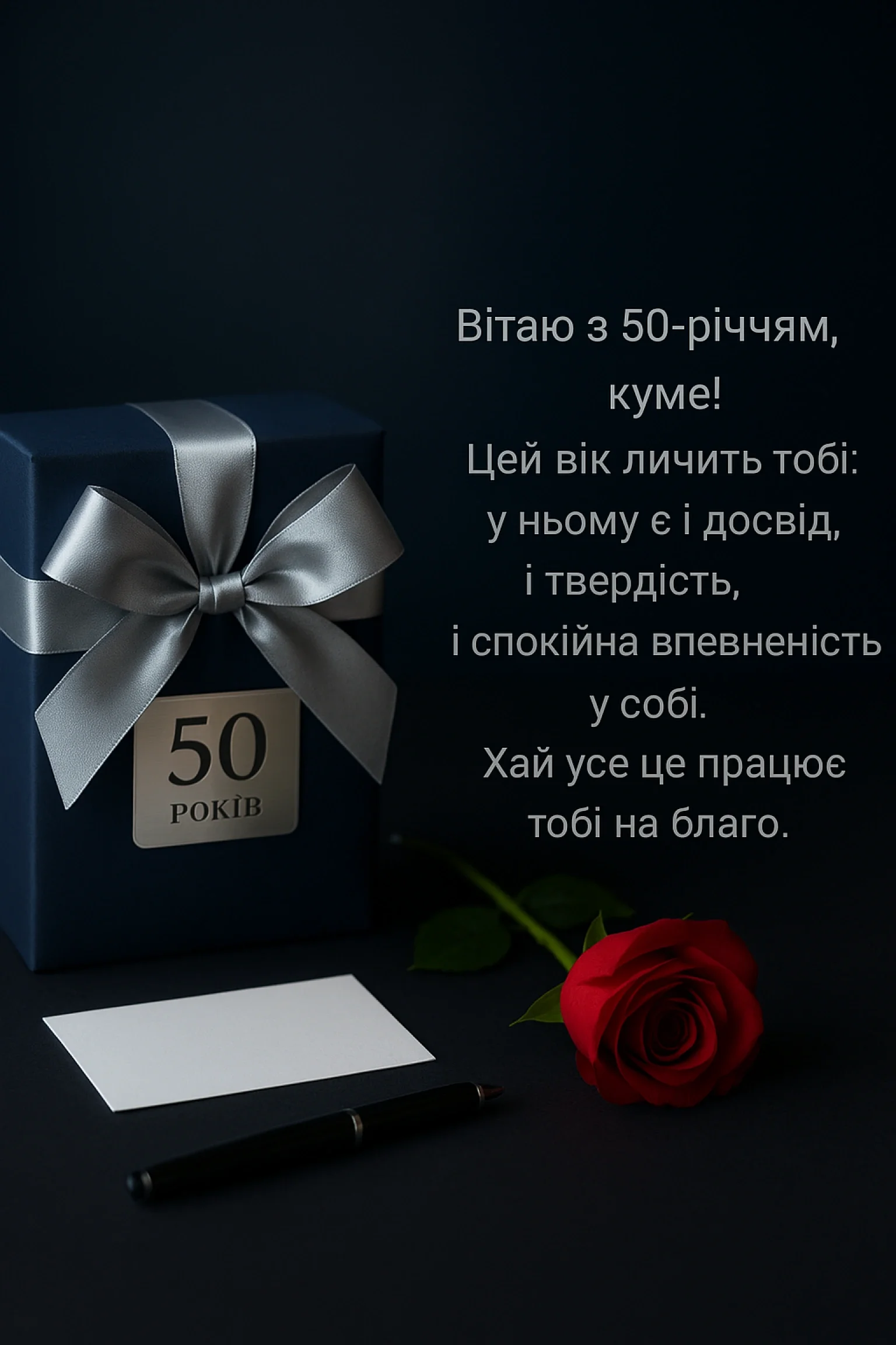 Привітання куму з ювілеєм 50 років: слова, що йдуть від серця