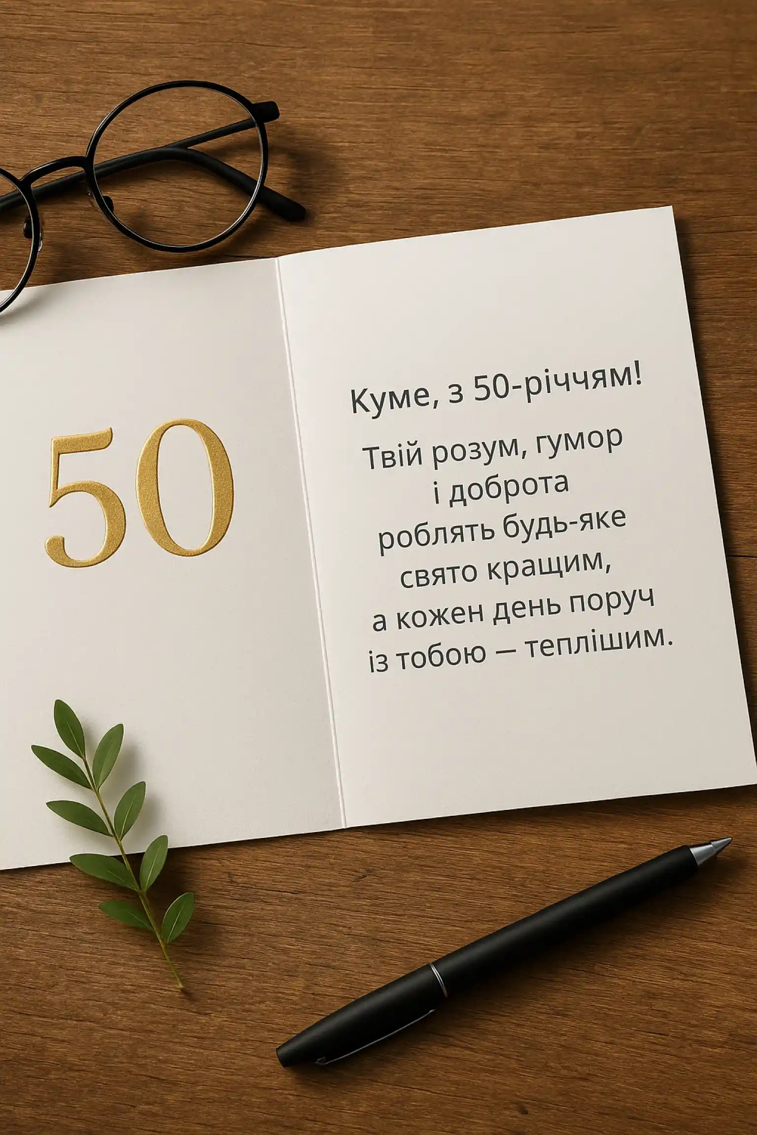 Привітання куму з ювілеєм 50 років: слова, що йдуть від серця