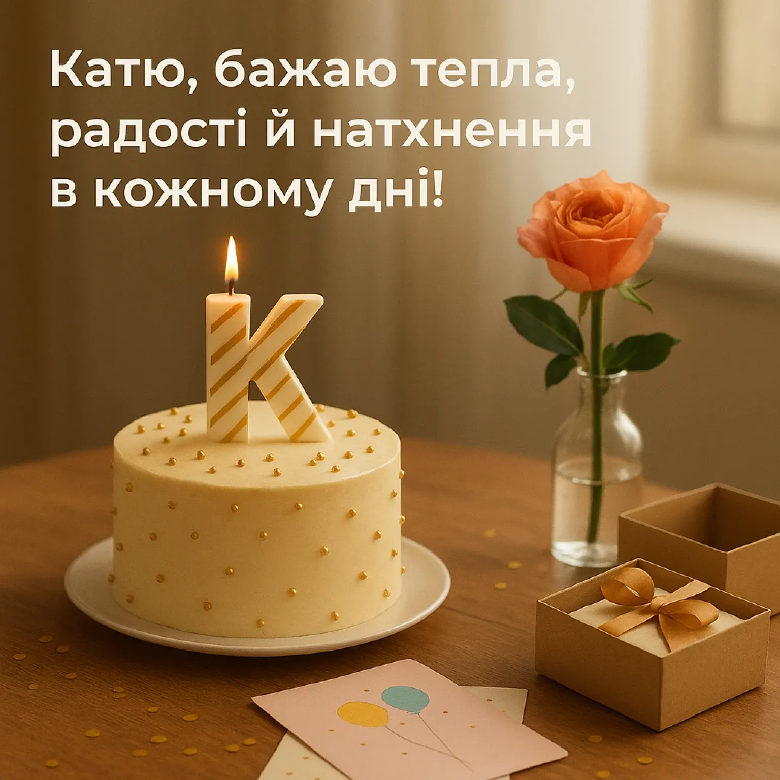 Привітання з днем народження Каті: слова, які дарують усмішку