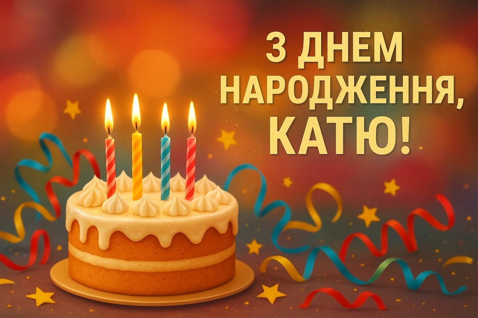 Привітання з днем народження Каті: слова, які дарують усмішку