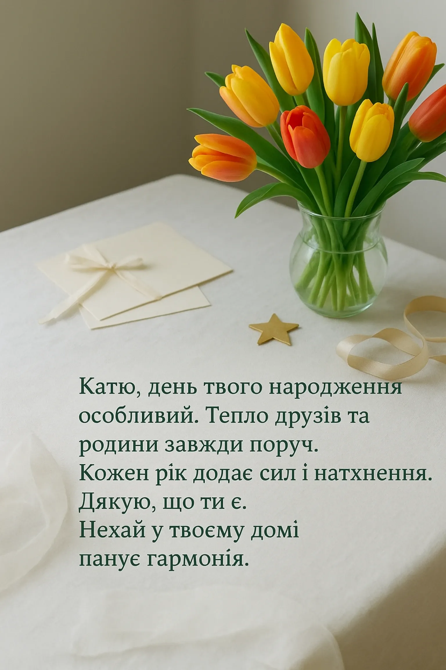 Привітання з днем народження Каті: слова, які дарують усмішку