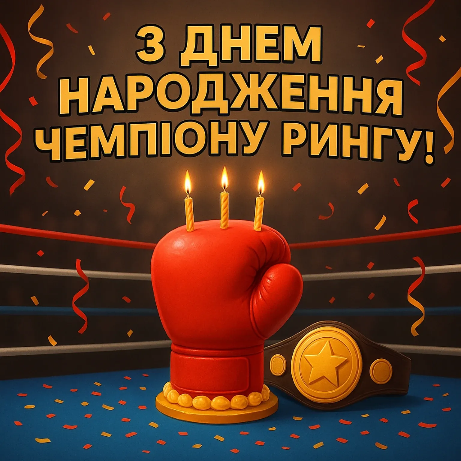 Привітання з днем народження боксера: свято чемпіона