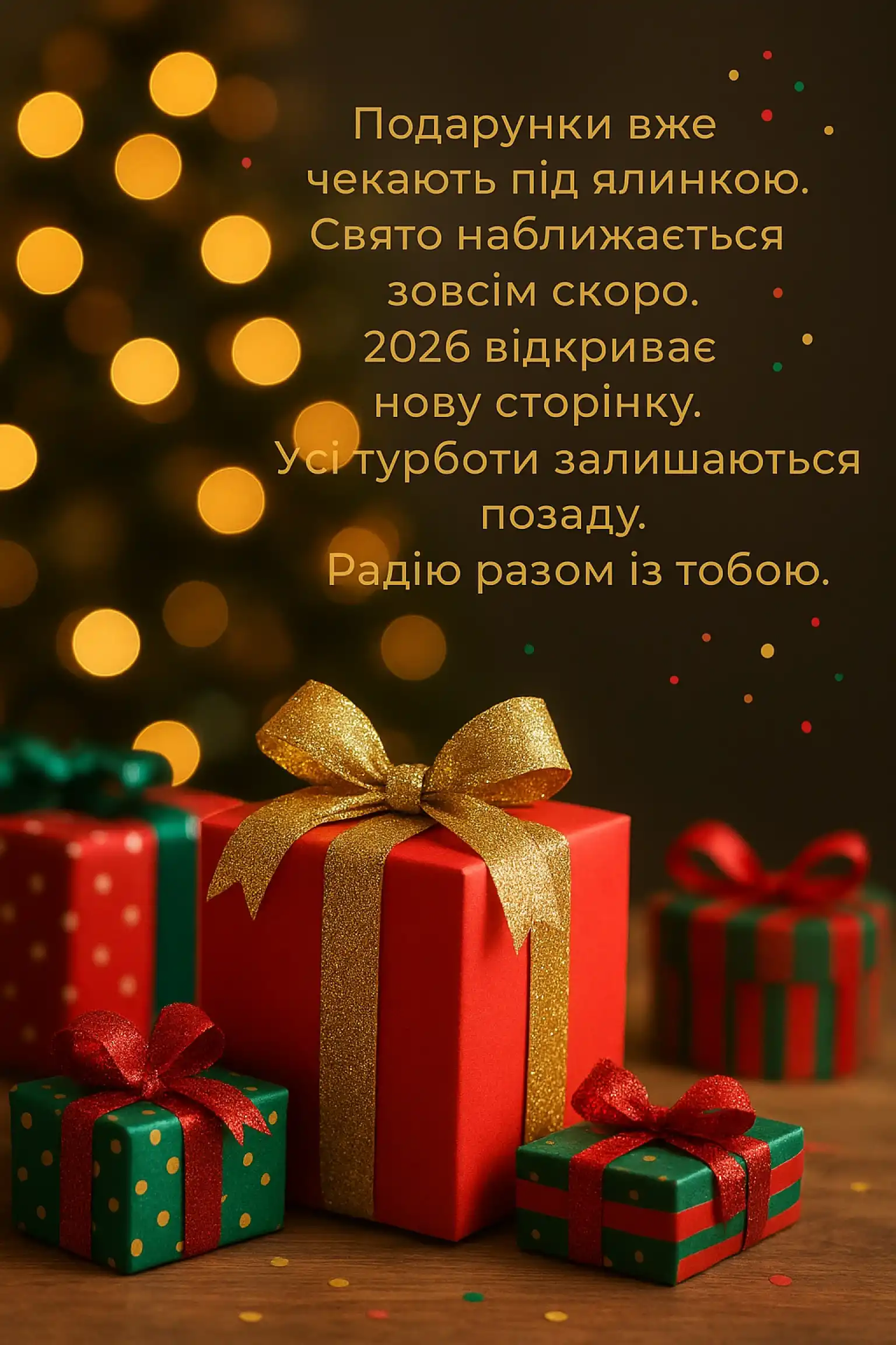 Привітання з прийдешнім новим роком 2026: свято, яке ми так чекаємо