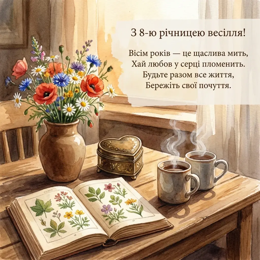 8 років весілля