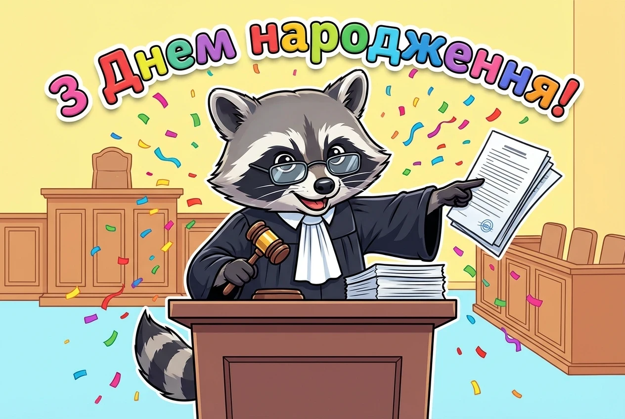 з днем народження адвоката