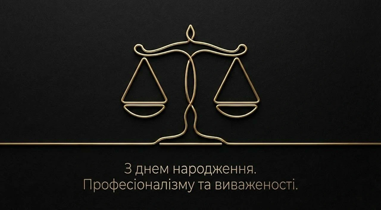 Привітання з днем народження для адвоката