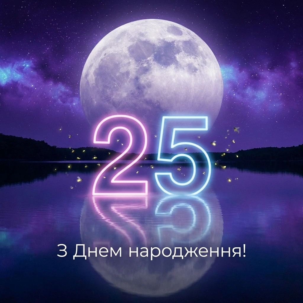 з днем народження 25 років дівчині