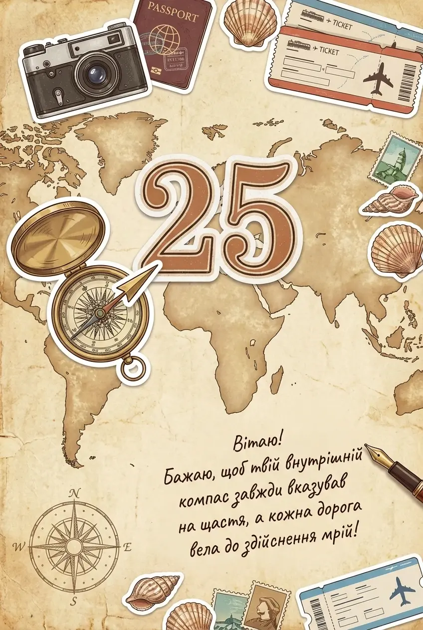 з днем народження 25 років дівчині