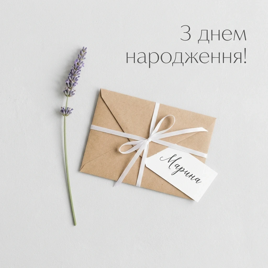з днем народження Марина