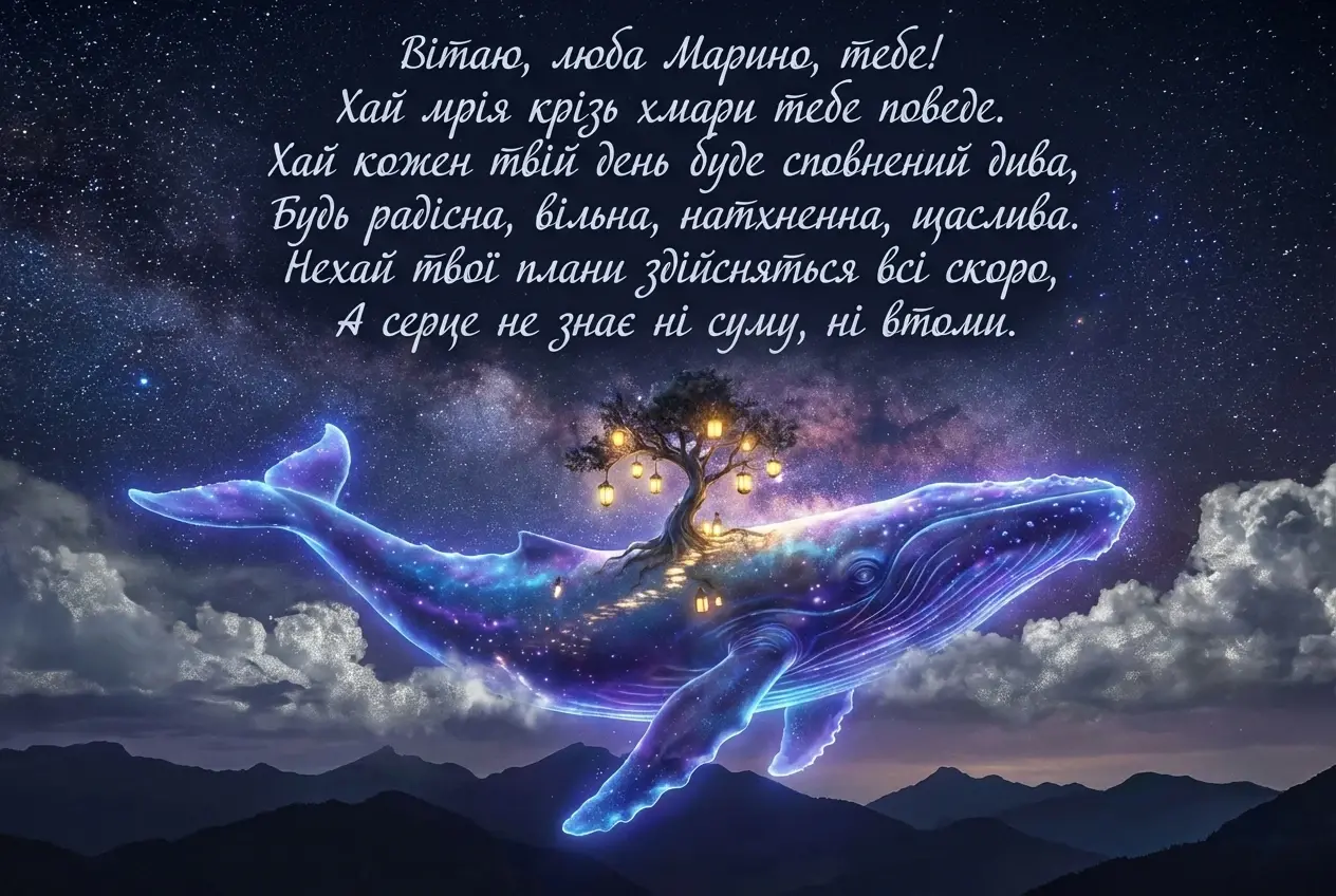 з днем народження Марина