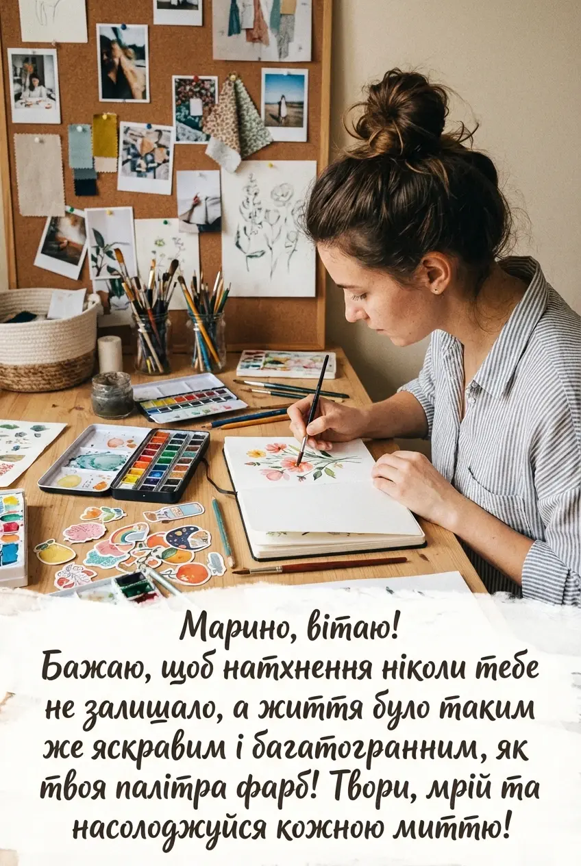 з днем народження Марина