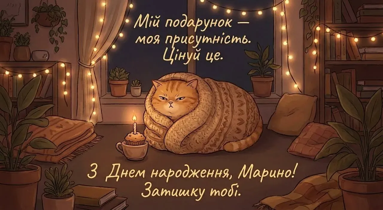 Привітання з днем народження для Марини