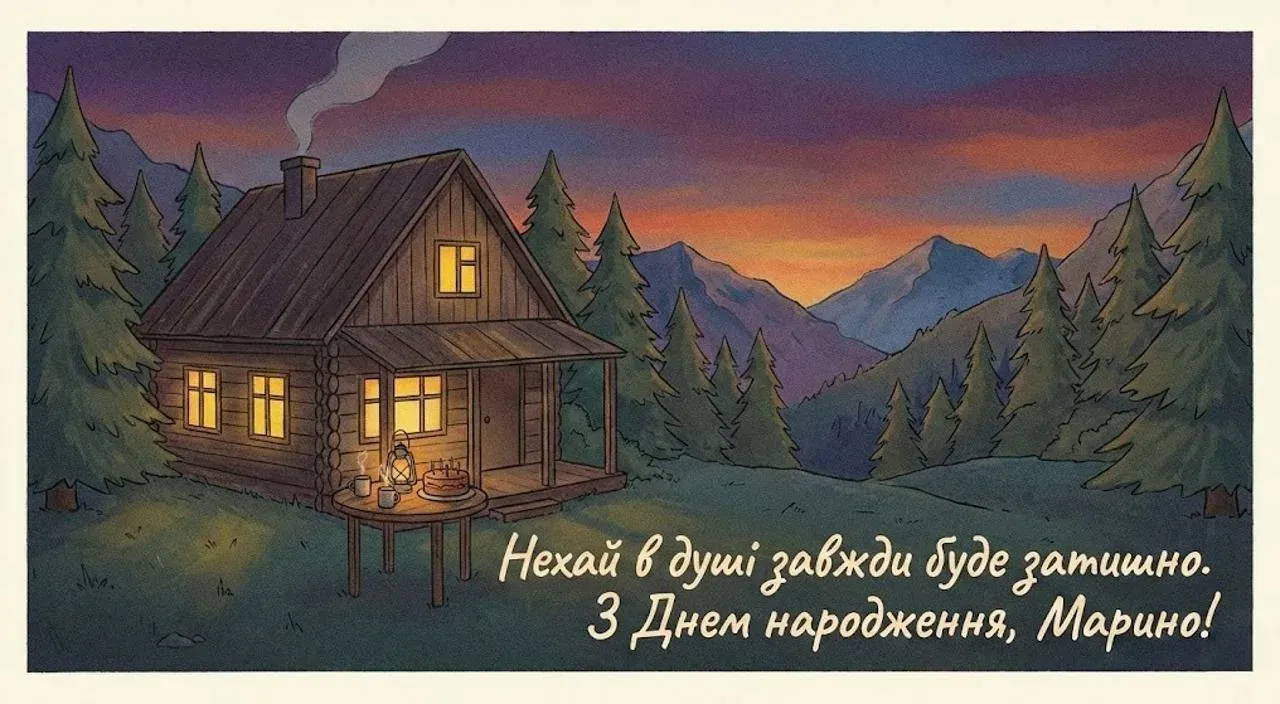Привітання з днем народження для Марини