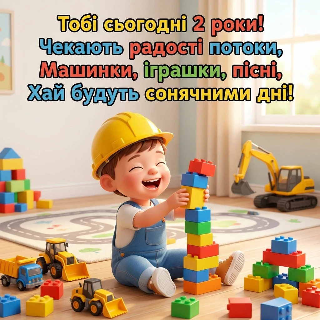 картинки з днем народження 2 роки хлопчику