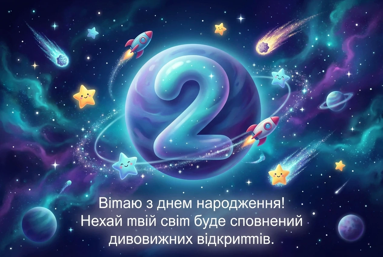 картинки з днем народження 2 роки хлопчику