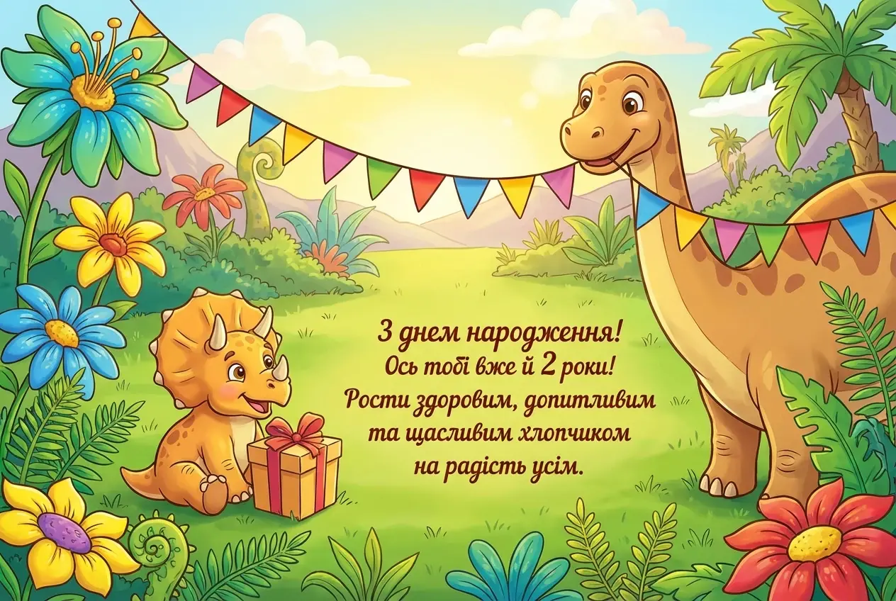 картинки з днем народження 2 роки хлопчику