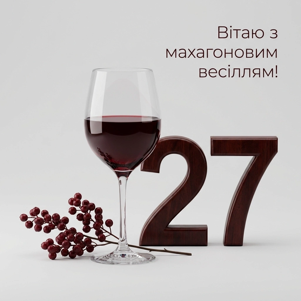 з днем весілля 27 років