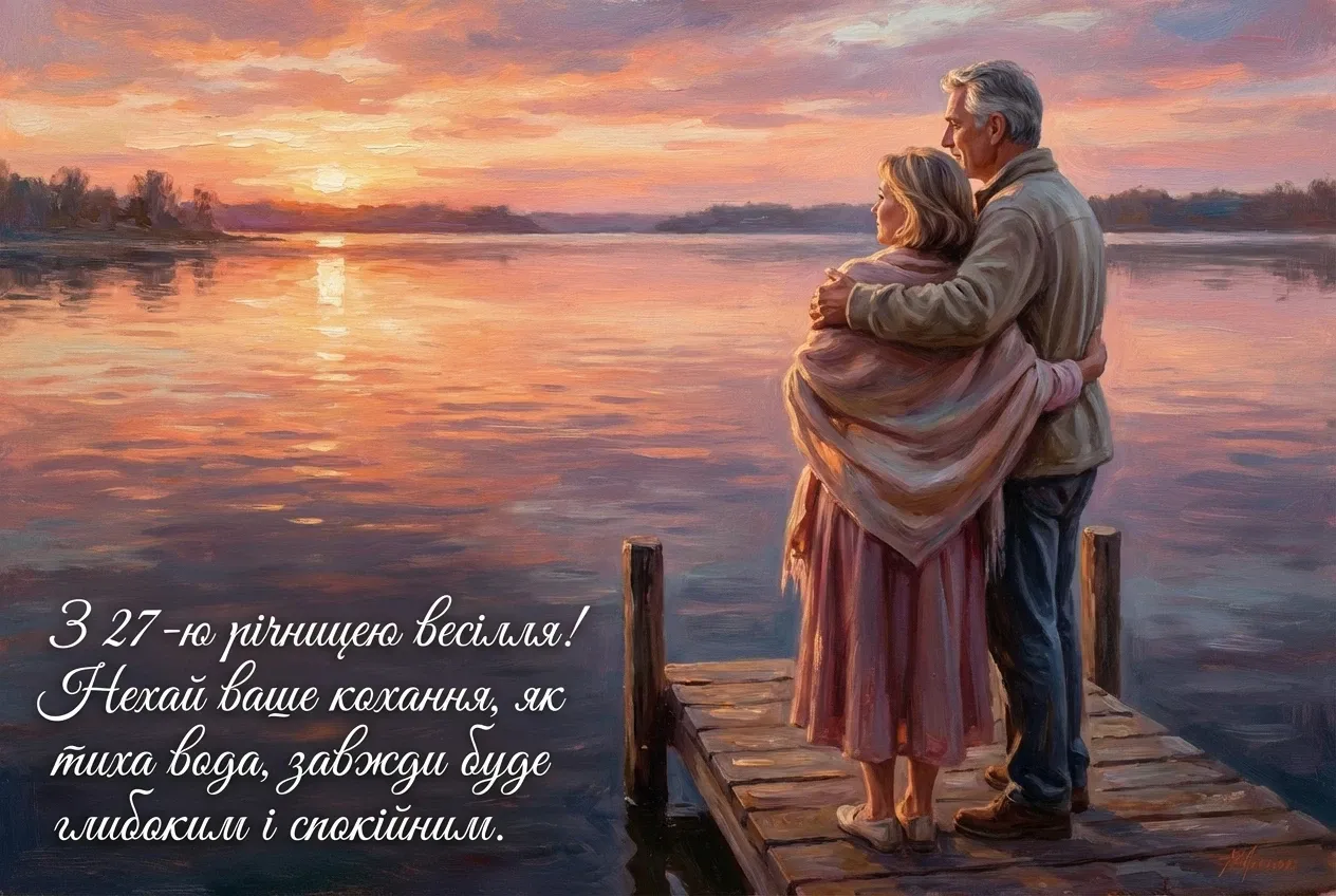 з днем весілля 27 років
