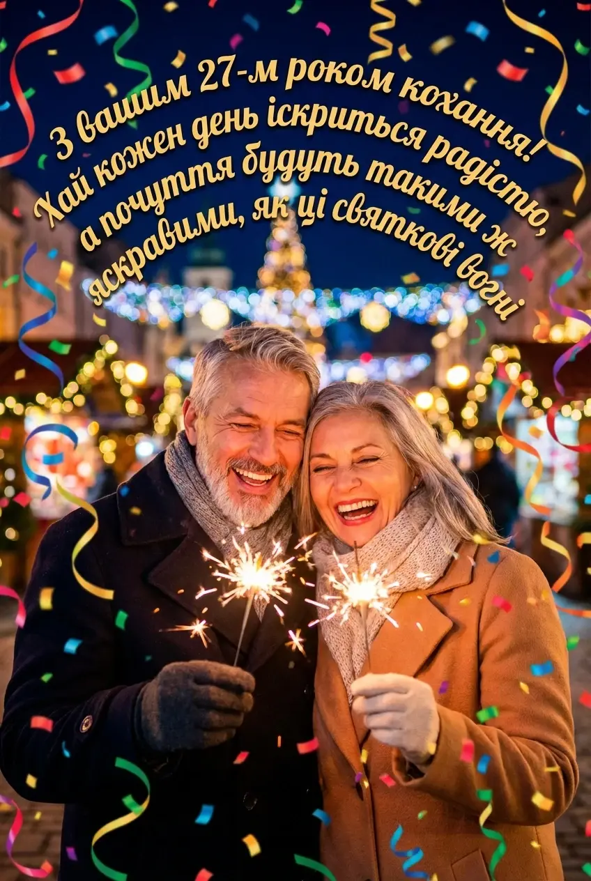 з днем весілля 27 років