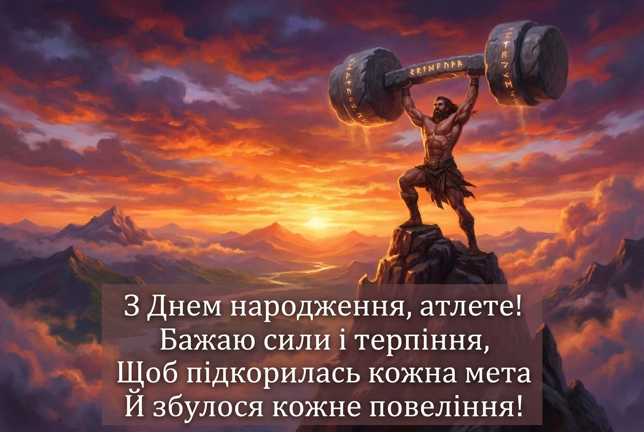 з днем народження бодібілдера