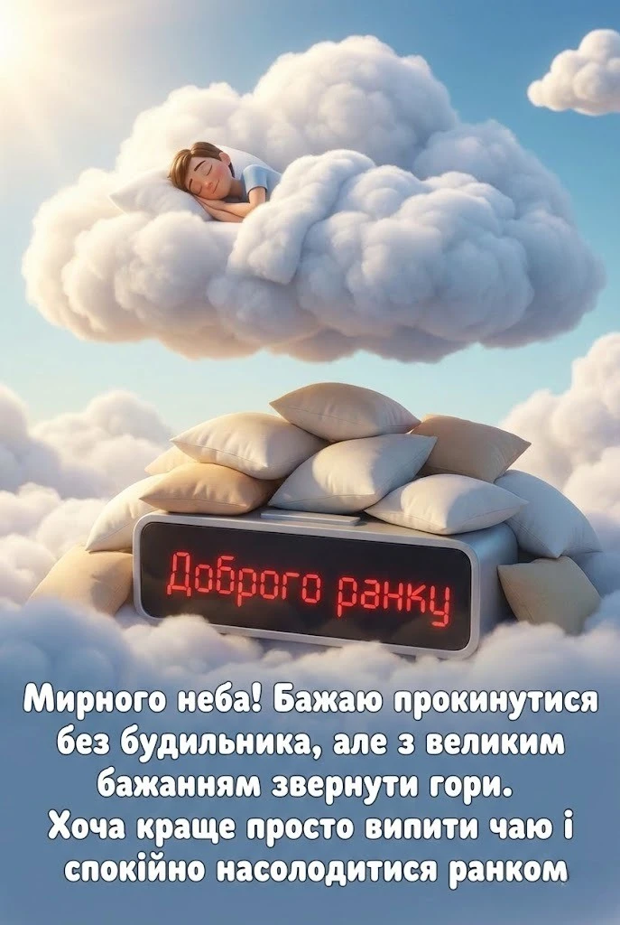 Доброго ранку та мирного неба: найкращі картинки та щирі побажання українською