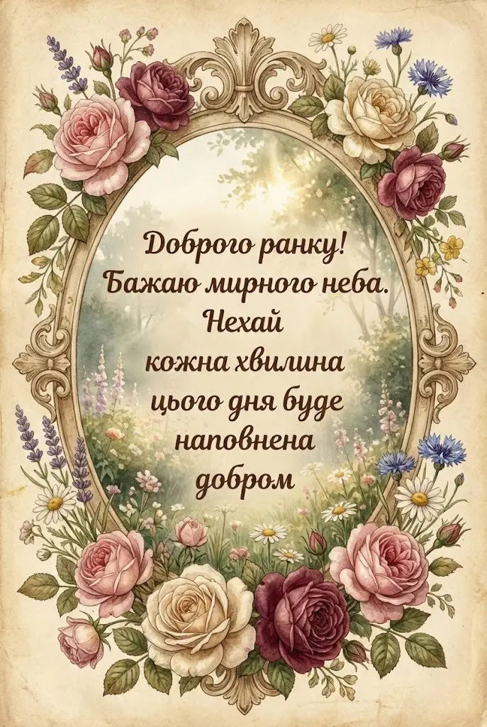 Доброго ранку та мирного неба: найкращі картинки та щирі побажання українською