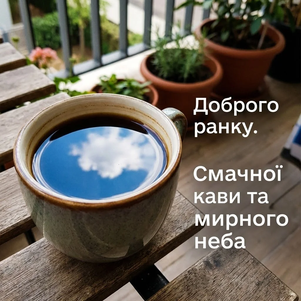 Доброго ранку та мирного неба: найкращі картинки та щирі побажання українською