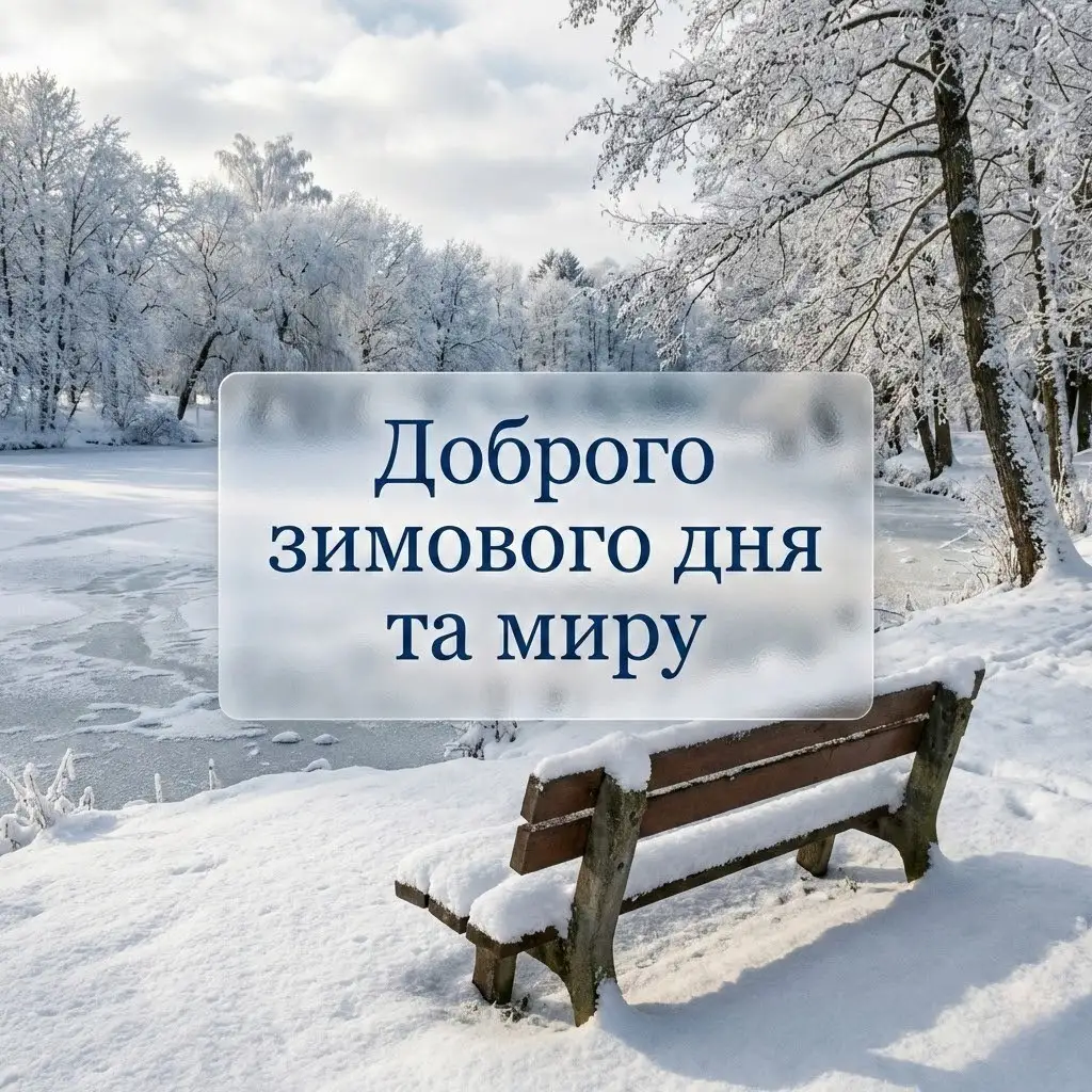 Доброго зимового дня: душевні побажання та красиві картинки для гарного настрою