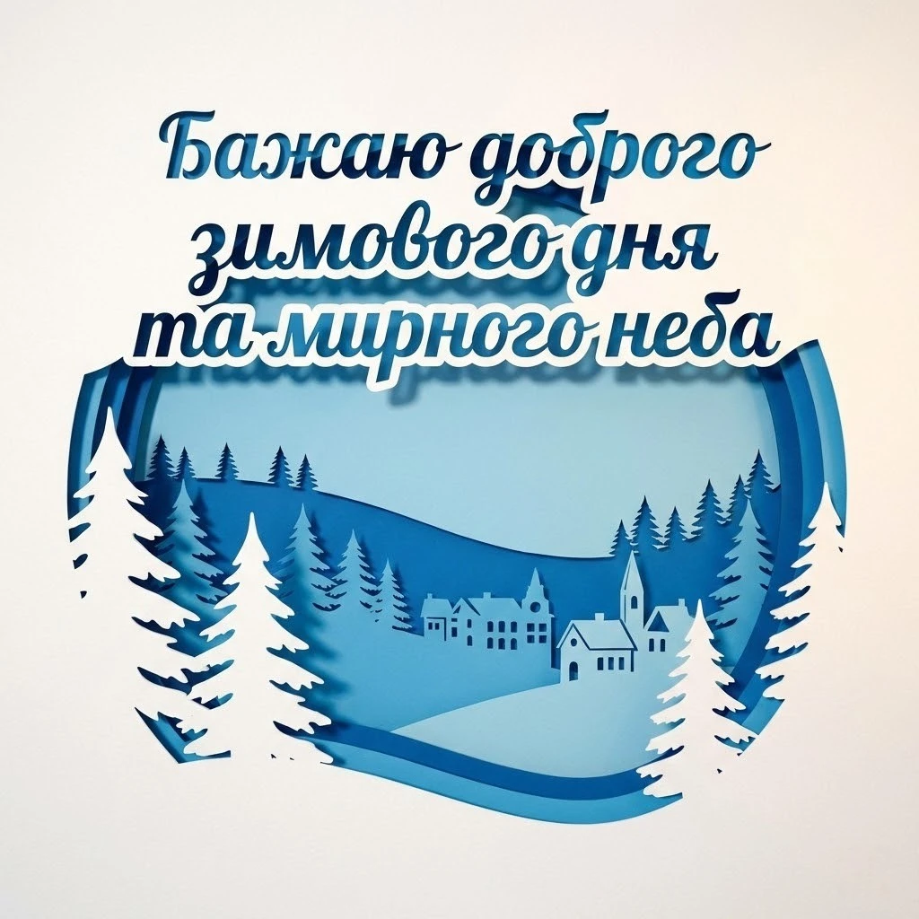Доброго зимового дня: душевні побажання та красиві картинки для гарного настрою