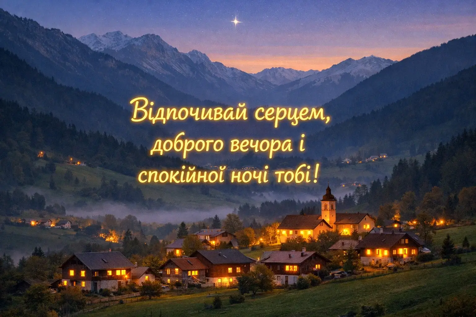 Надобраніч, доброго вечора і спокійної ночі: душевні картинки та щирі побажання для близьких