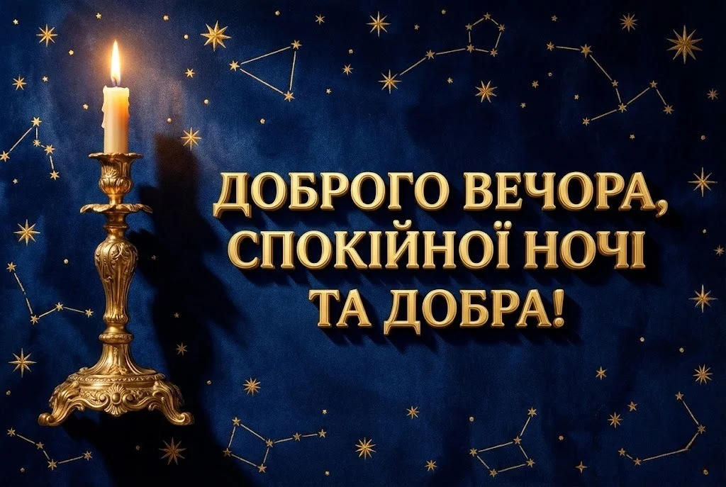 Надобраніч, доброго вечора і спокійної ночі: душевні картинки та щирі побажання для близьких