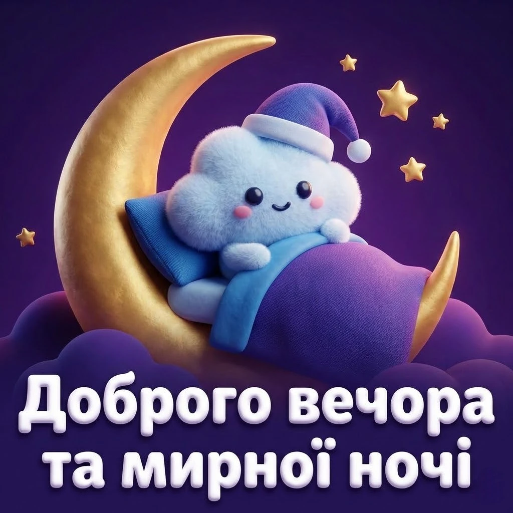 Доброго вечора та мирної ночі: найтепліші картинки та душевні листівки для близьких