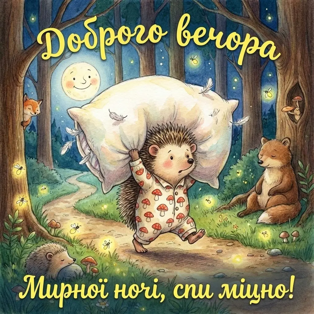 Доброго вечора та мирної ночі: найтепліші картинки та душевні листівки для близьких