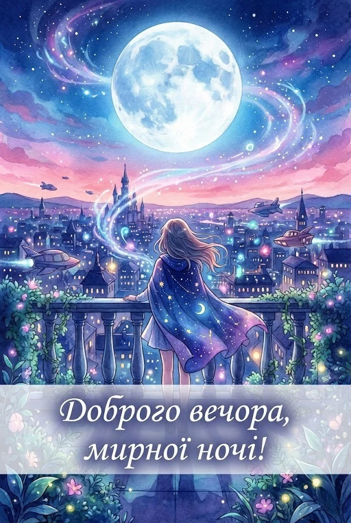 Доброго вечора та мирної ночі: найтепліші картинки та душевні листівки для близьких