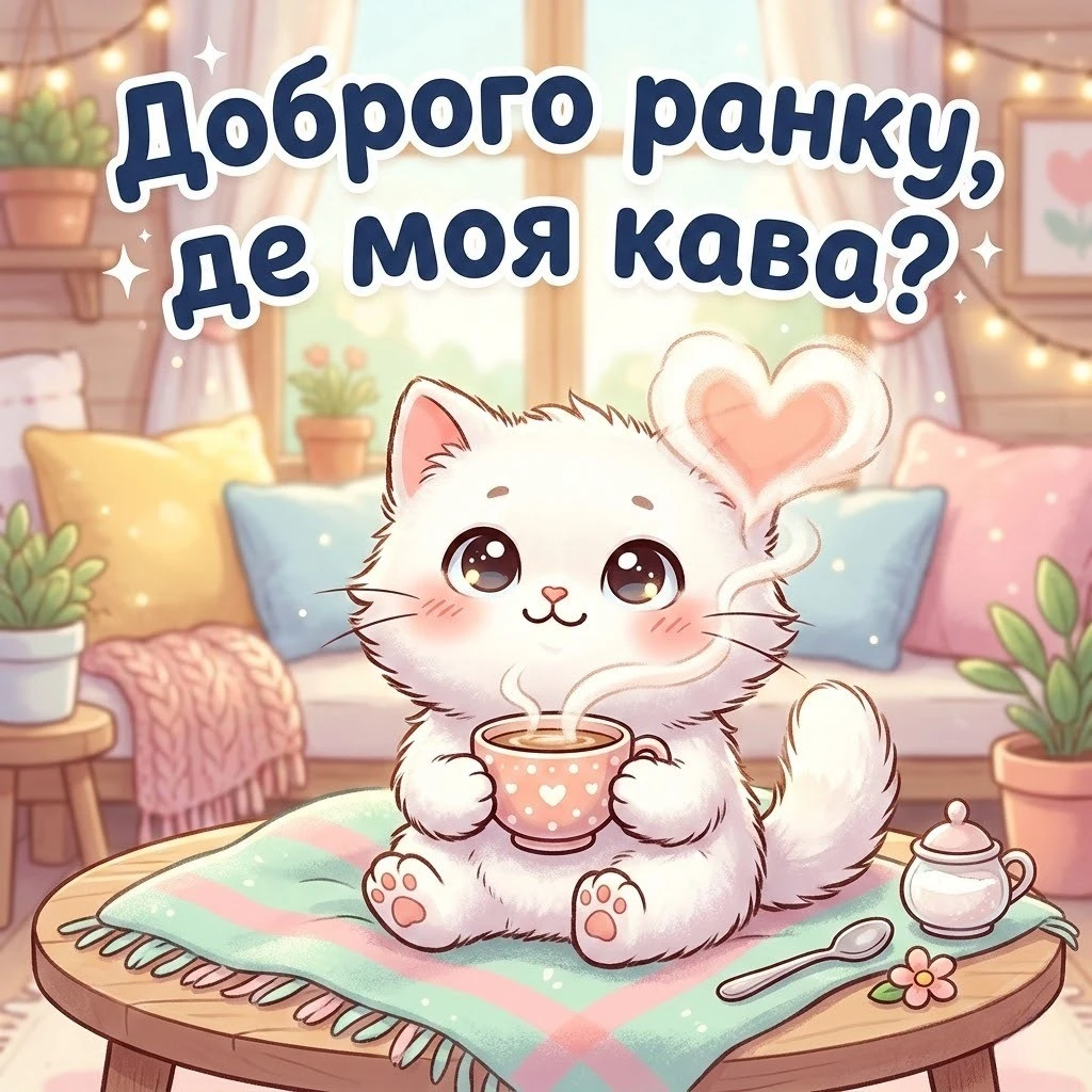 Кава доброго ранку: душевні картинки та красиві листівки для натхненного початку дня