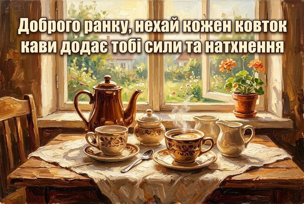 Кава доброго ранку: душевні картинки та красиві листівки для натхненного початку дня