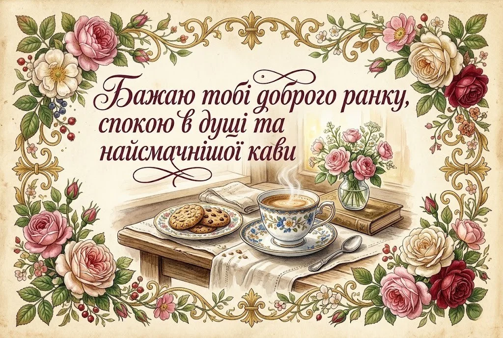 Кава доброго ранку: душевні картинки та красиві листівки для натхненного початку дня