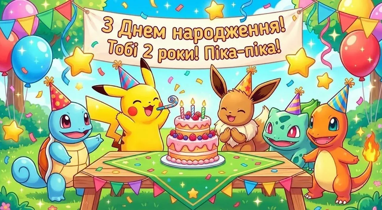 Картинки з днем народження для хлопчика на 2 роки
