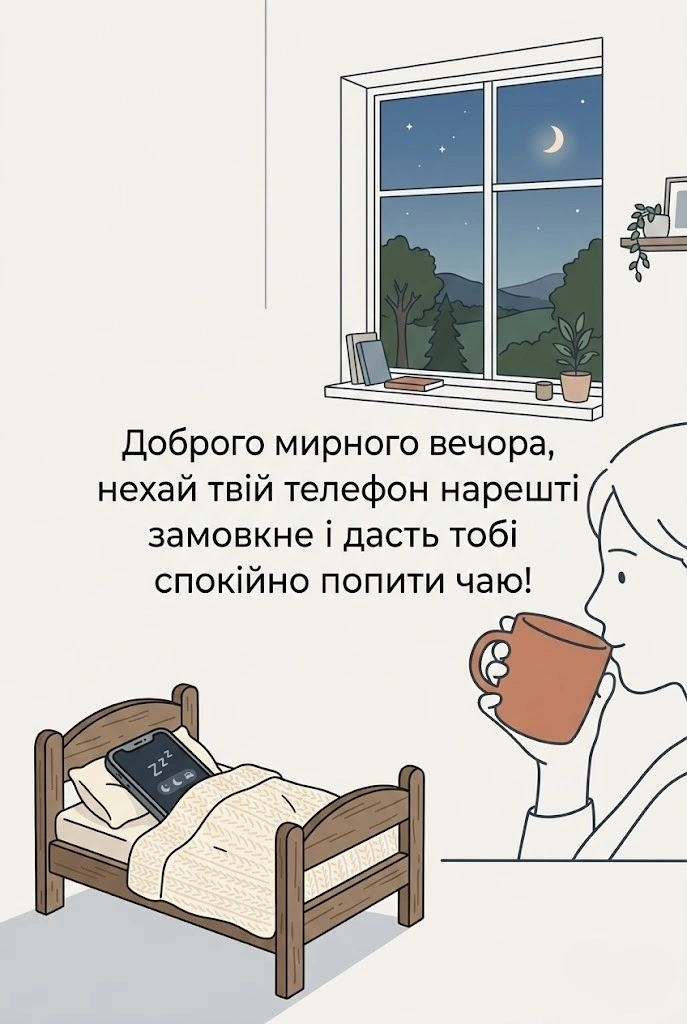 Доброго мирного вечора: добірка душевних картинок та прикольних листівок для затишного настрою
