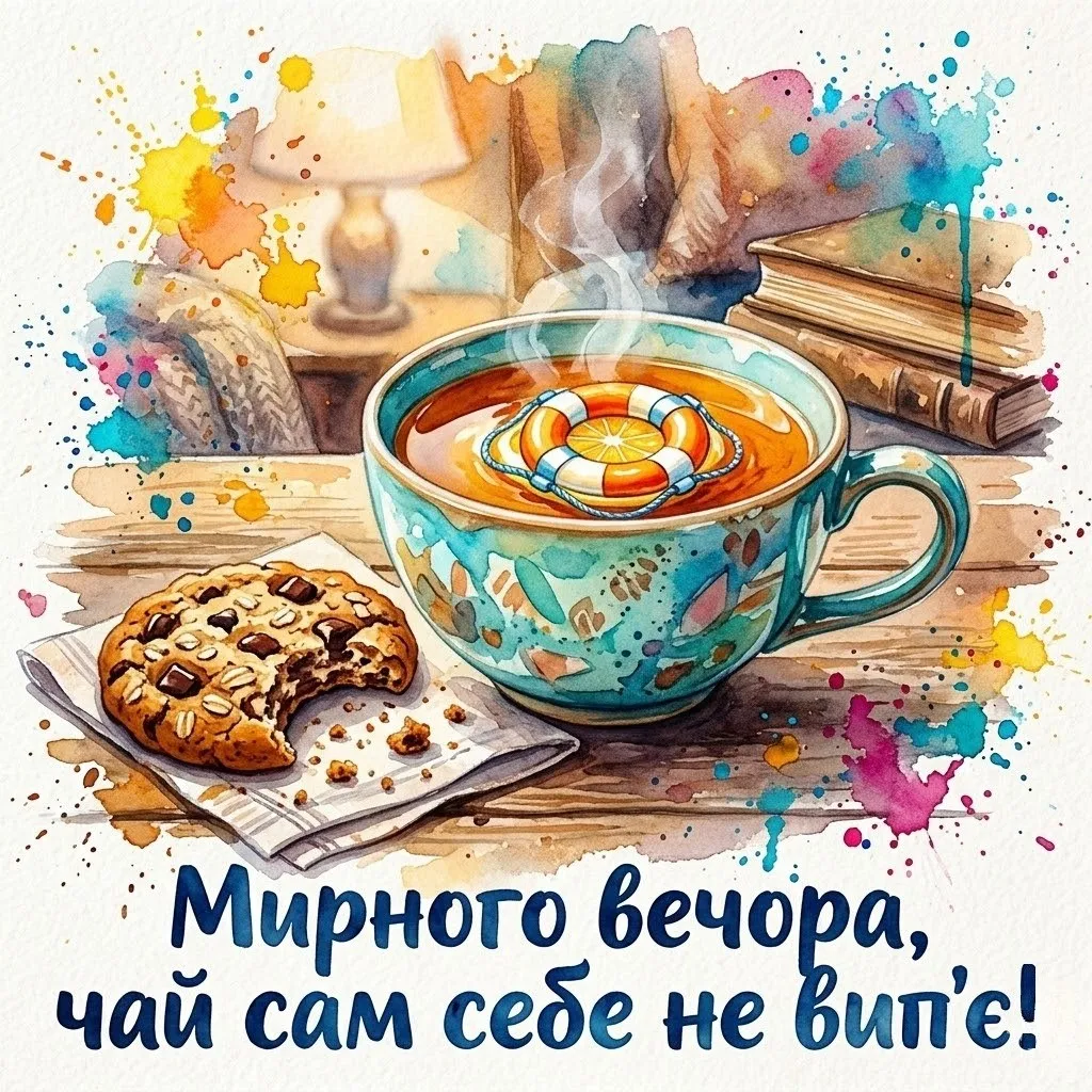 Доброго мирного вечора: добірка душевних картинок та прикольних листівок для затишного настрою