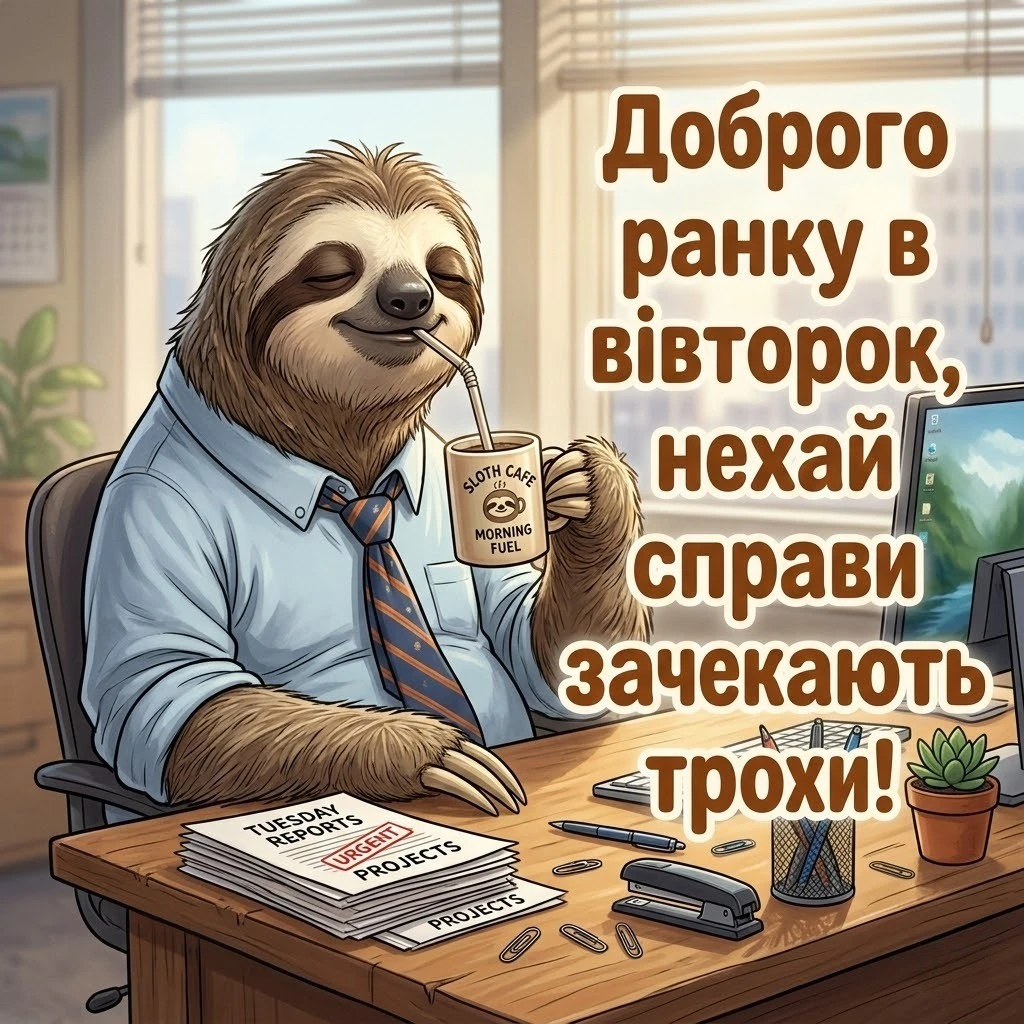 Доброго ранку вівторок: душевні побажання та красиві листівки для гарного настрою